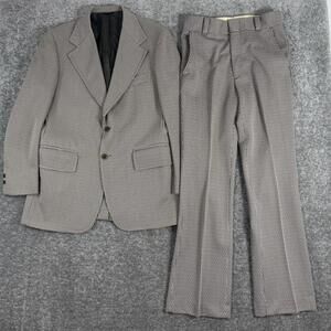 Vtg 60s 70s Blazer Jacket John Blair Mens Leisure Suit Sport Coat Disco Mod